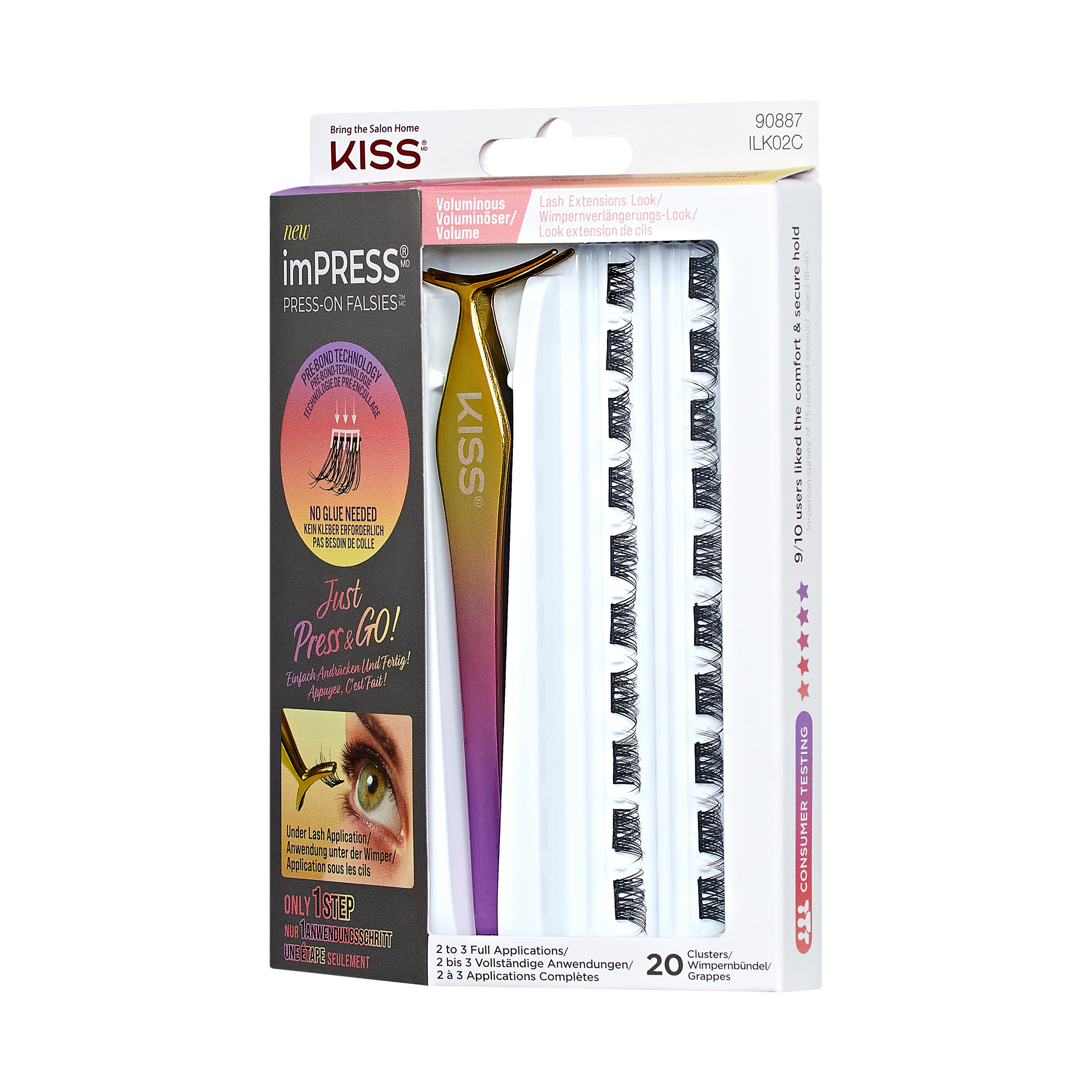 imPRESS Press-On Falsies 20 Clusters - Voluminous