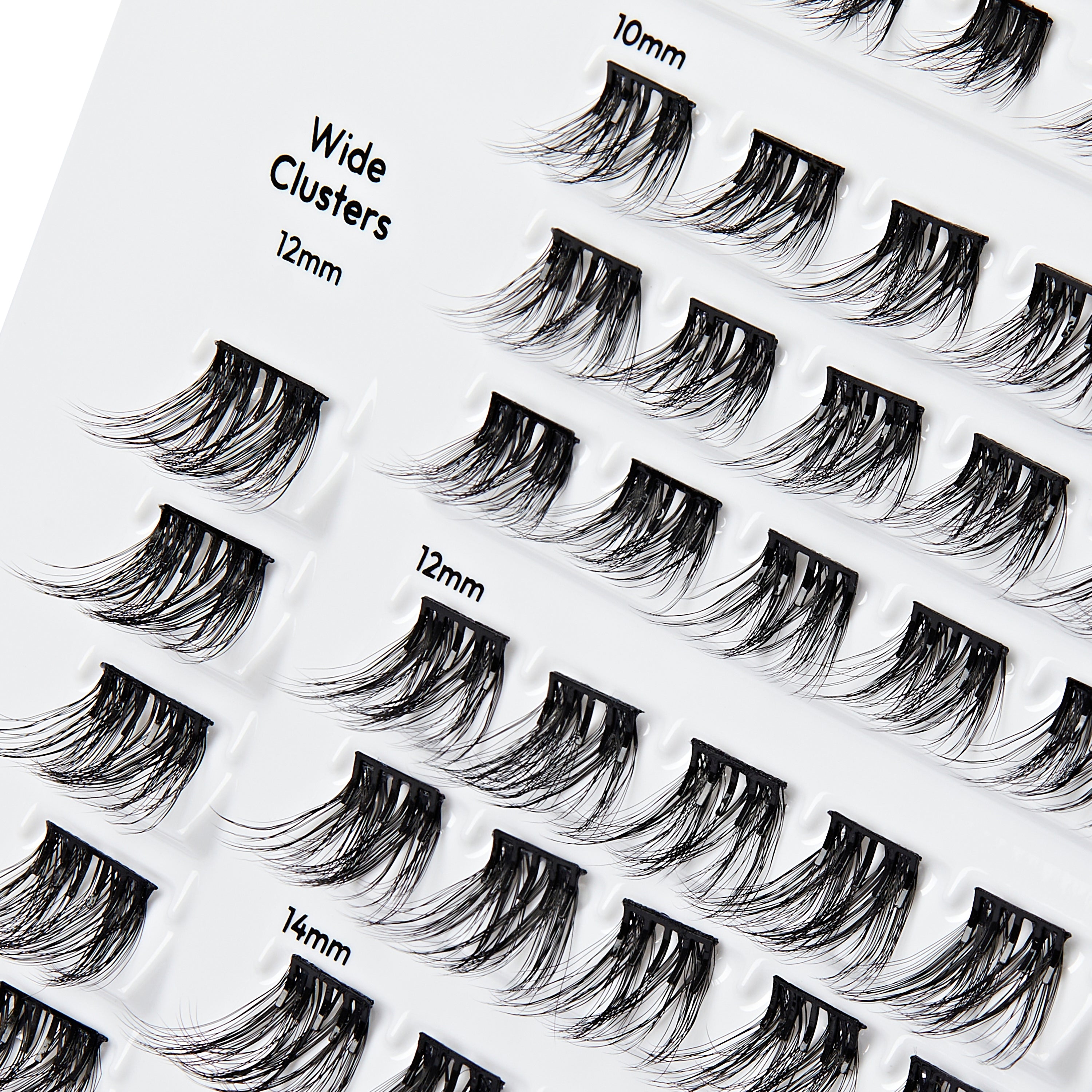 KISS imPRESS Pre-Glued Lash Clusters Multipack, Faux Mink Volume, 50 Self Adhesive Eyelashes